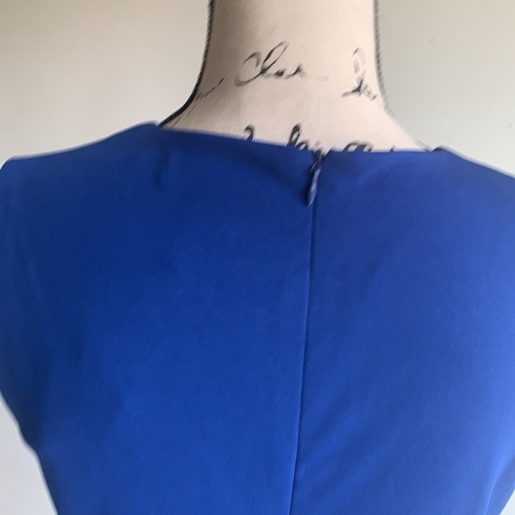 Gracia Royal Blue Shift Dress Size Medium NWT - Picture 9 of 12